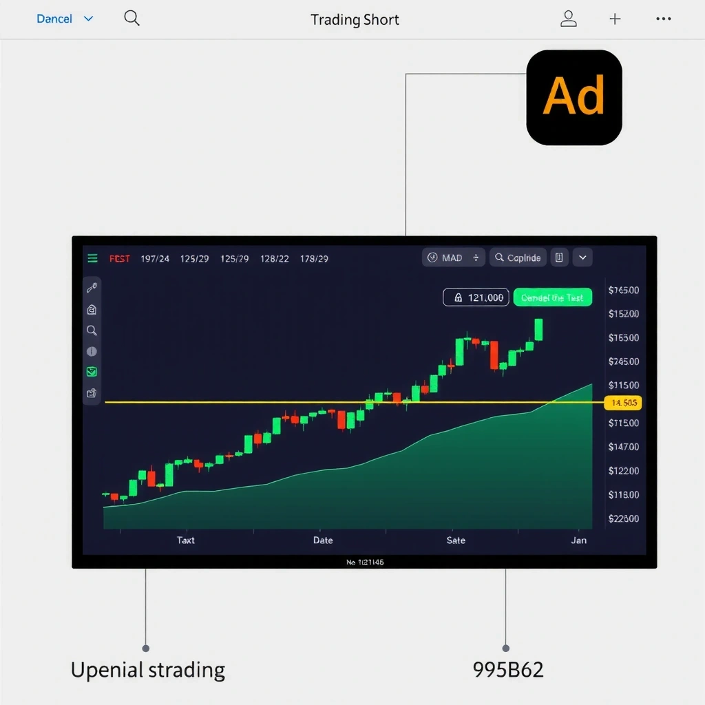 Advanced candlestick chart interface in gaming app